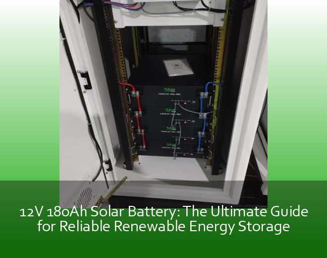 12V 180Ah Solar Battery: The Ultimate Guide for Reliable Renewable Energy Storage